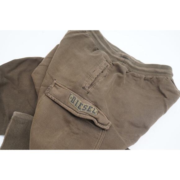 Diesel Jeans Brown Jogg Jeans Jogger Sweatpants Distressed Size M - Picture 7 of 11
